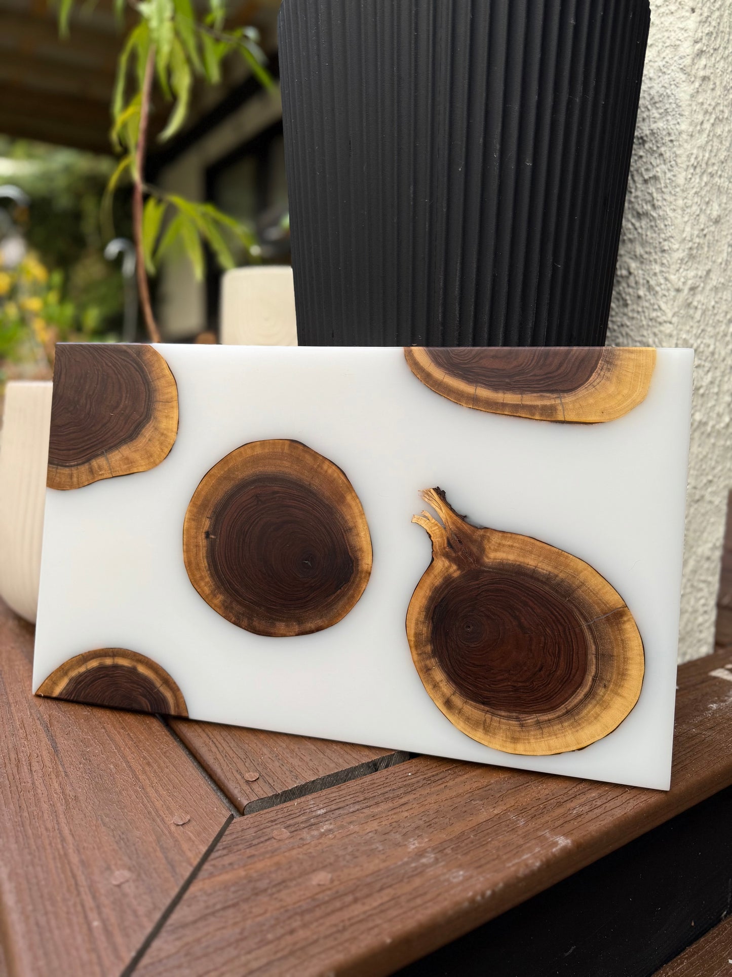 Milk & Cookies Resin Charcuterie Board | Hurricane Helene Collection