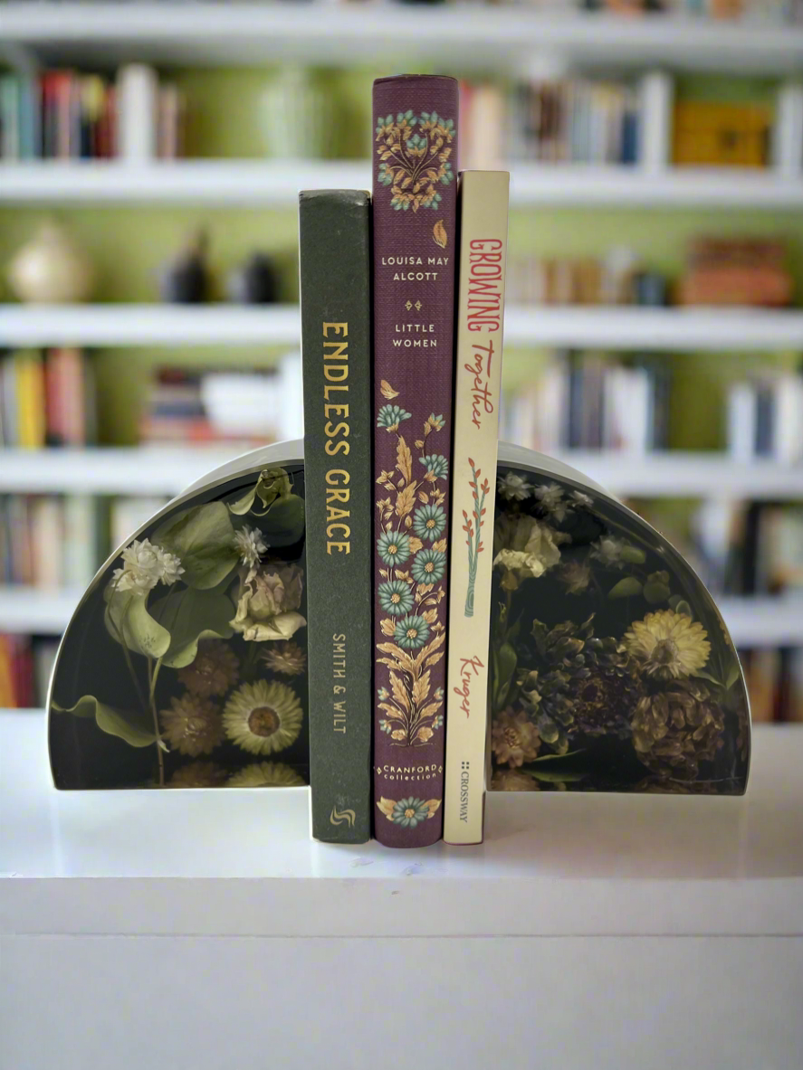 Large Floral Bookends (1 of 1)
