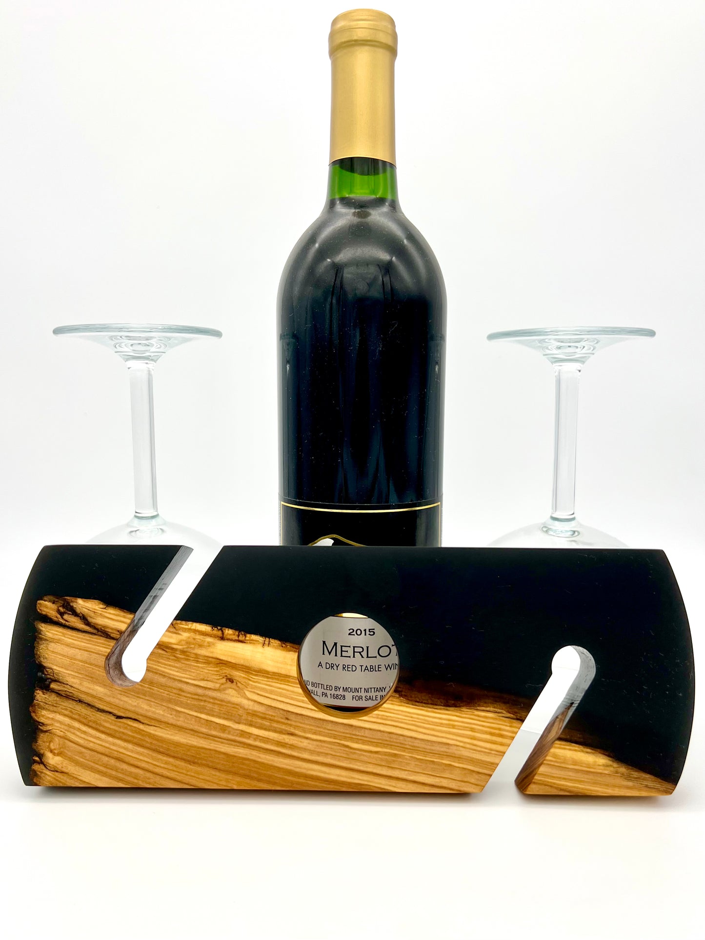 Wine Caddy with Resin (Custom Order)