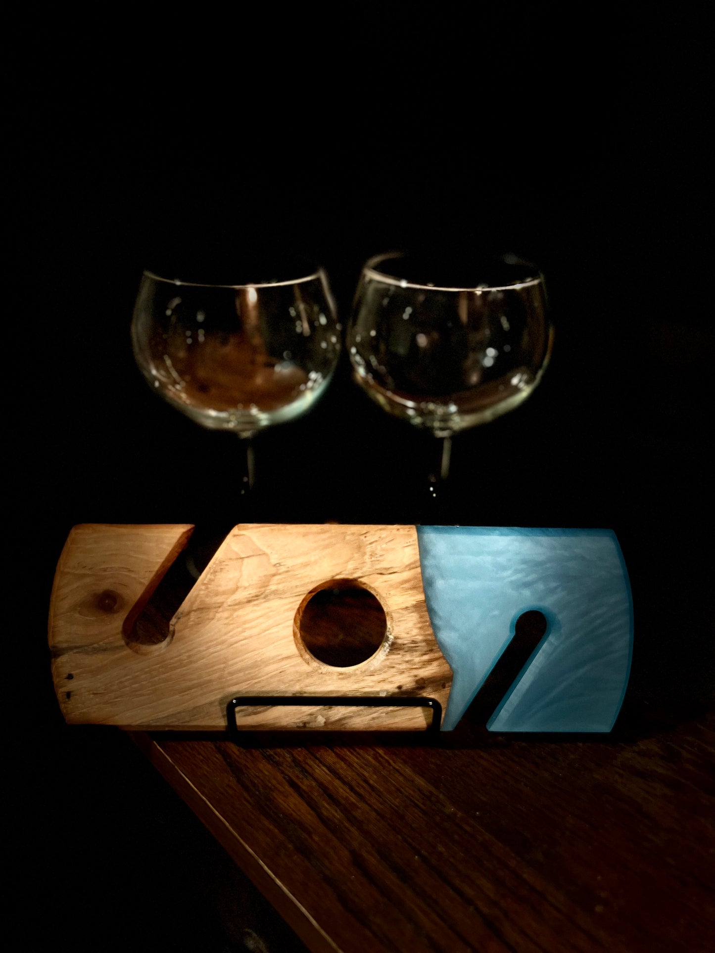 Wine Caddy with Resin (Custom Order)