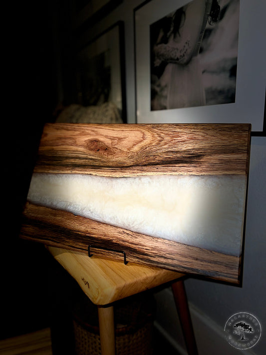 Red Oak / Pearl Resin Charcuterie Board