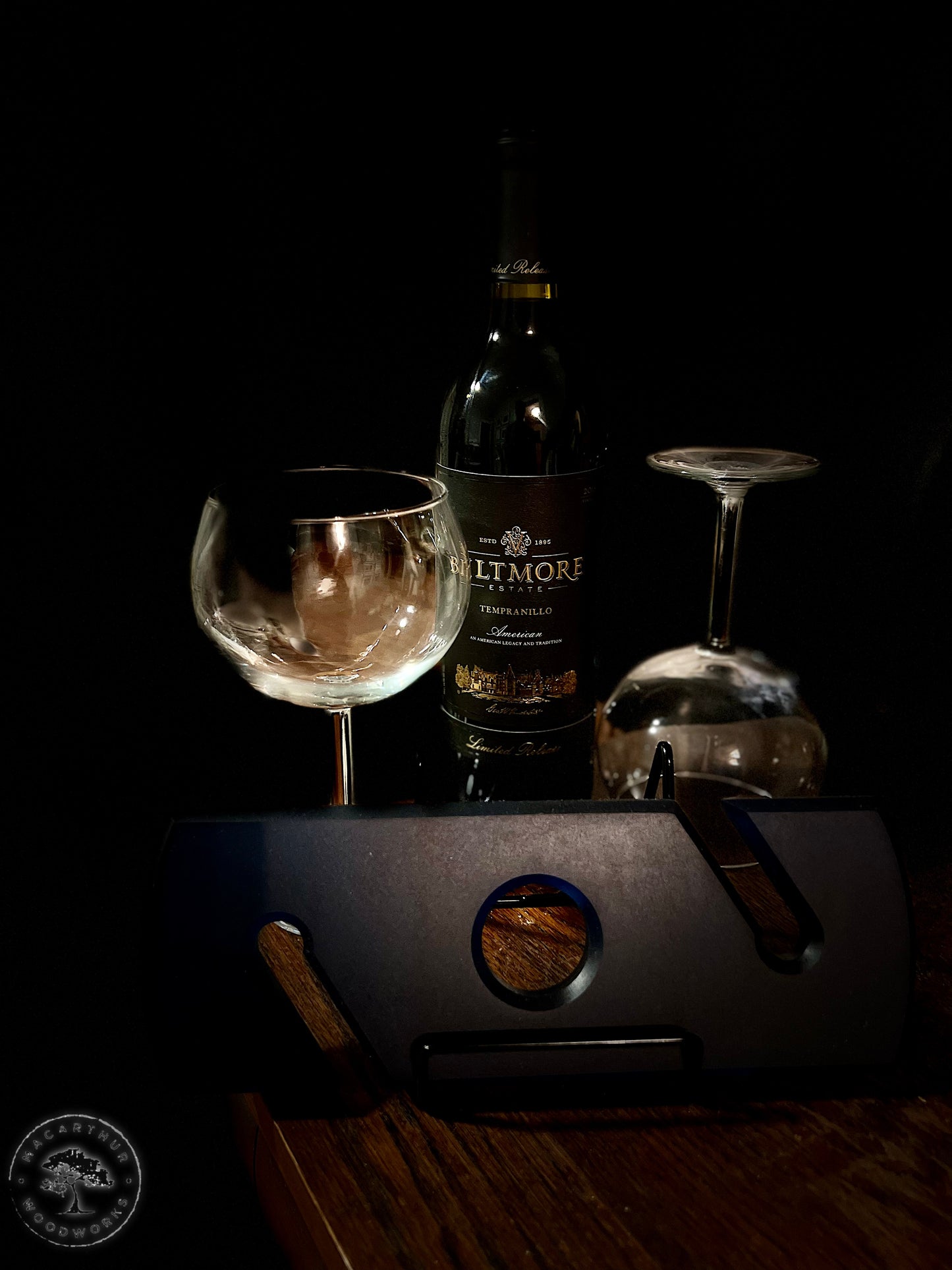 Blue Resin Wine Caddy