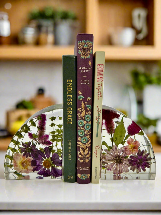 Large Floral Bookends (1 of 1)