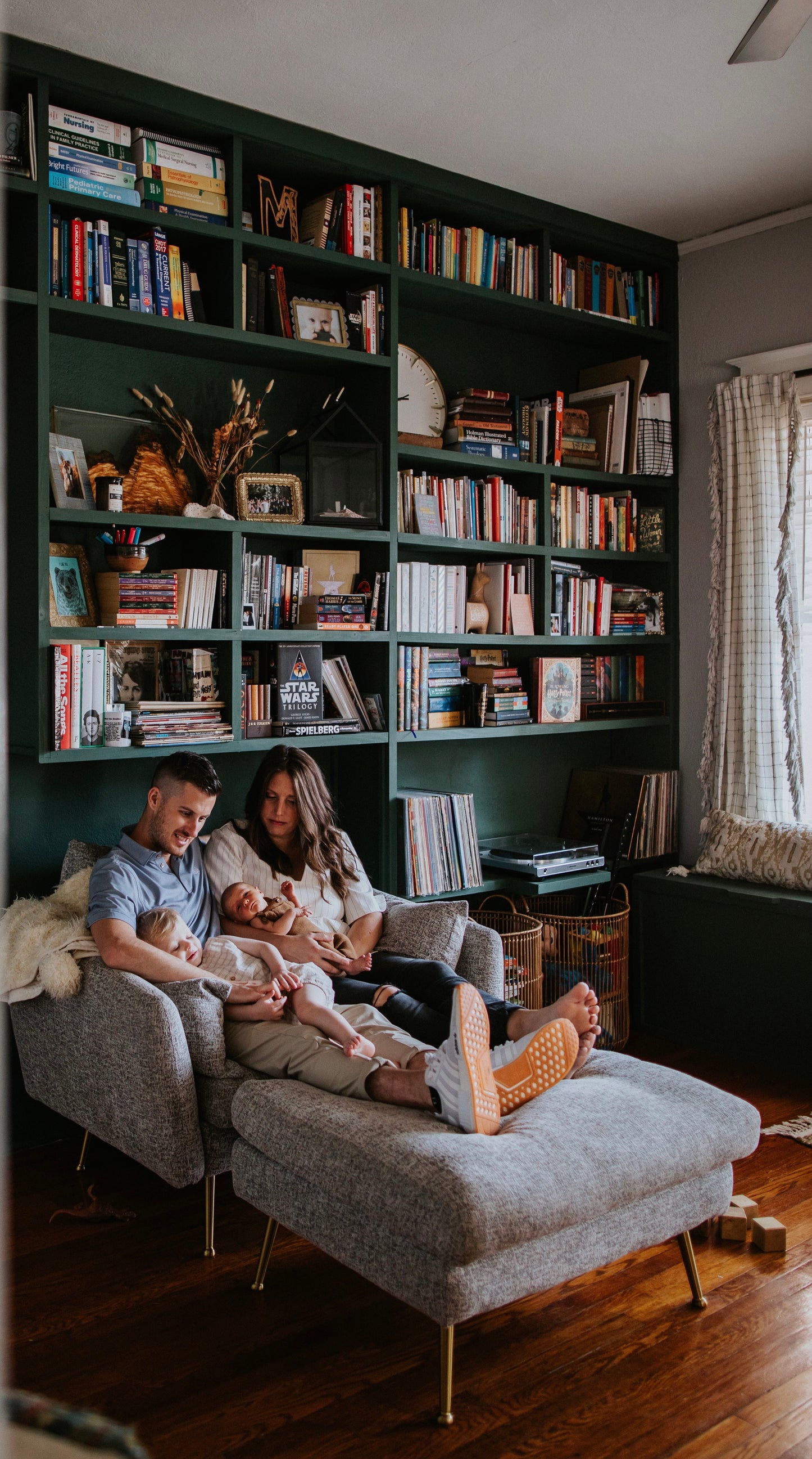 Custom Built-In Bookshelves