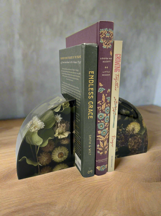 Large Floral Bookends (1 of 1)