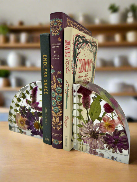 Large Floral Bookends (1 of 1)