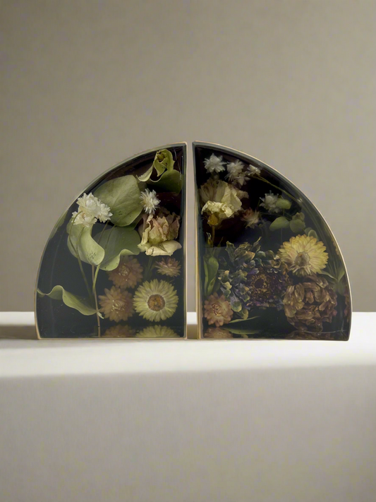 Large Floral Bookends (1 of 1)