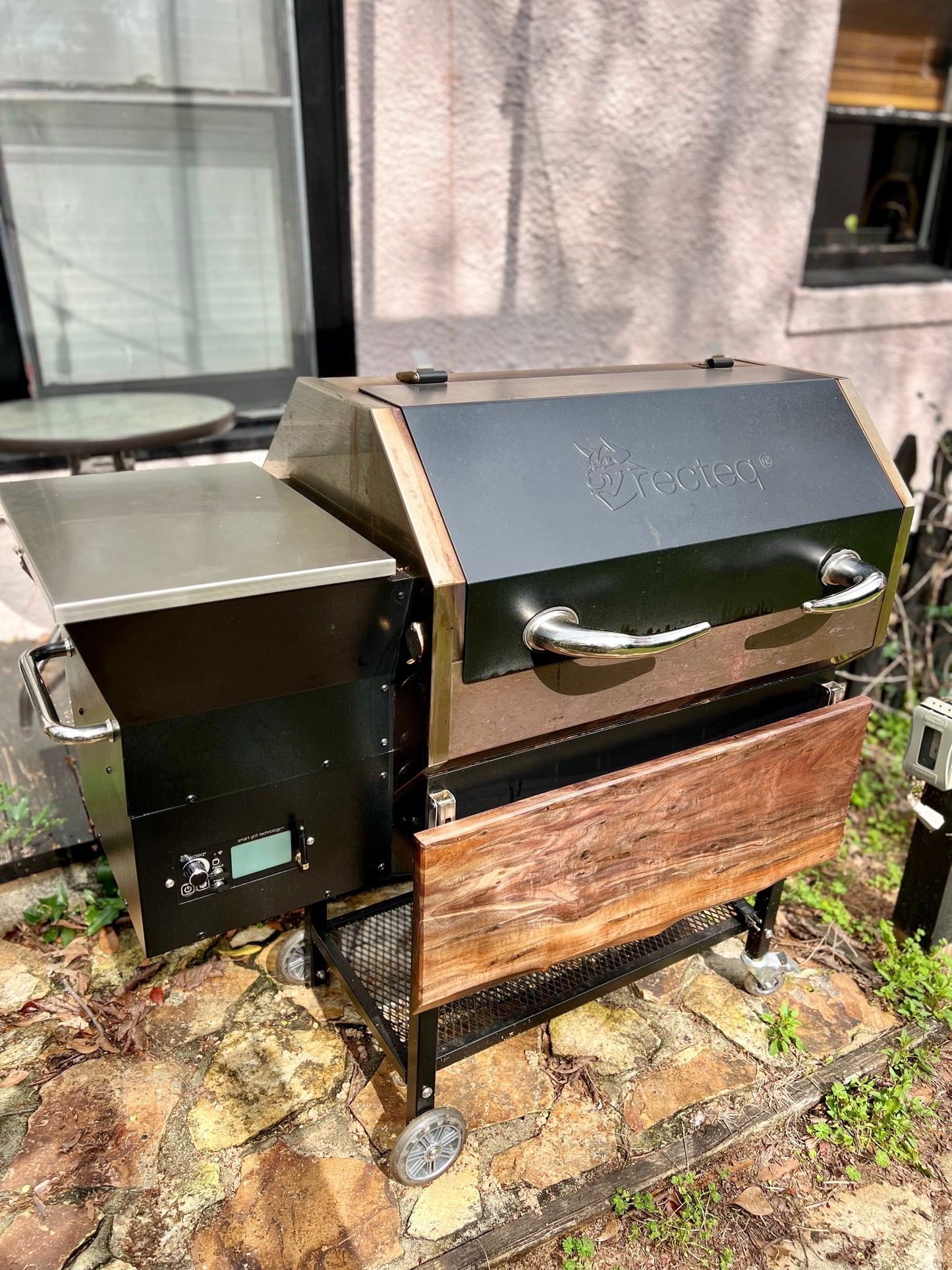 Kamado Grill Shelves - Custom Tech, LLP