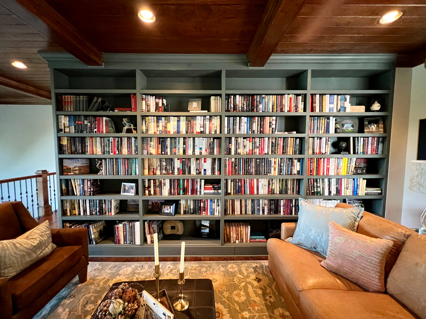 Custom Built-In Bookshelves