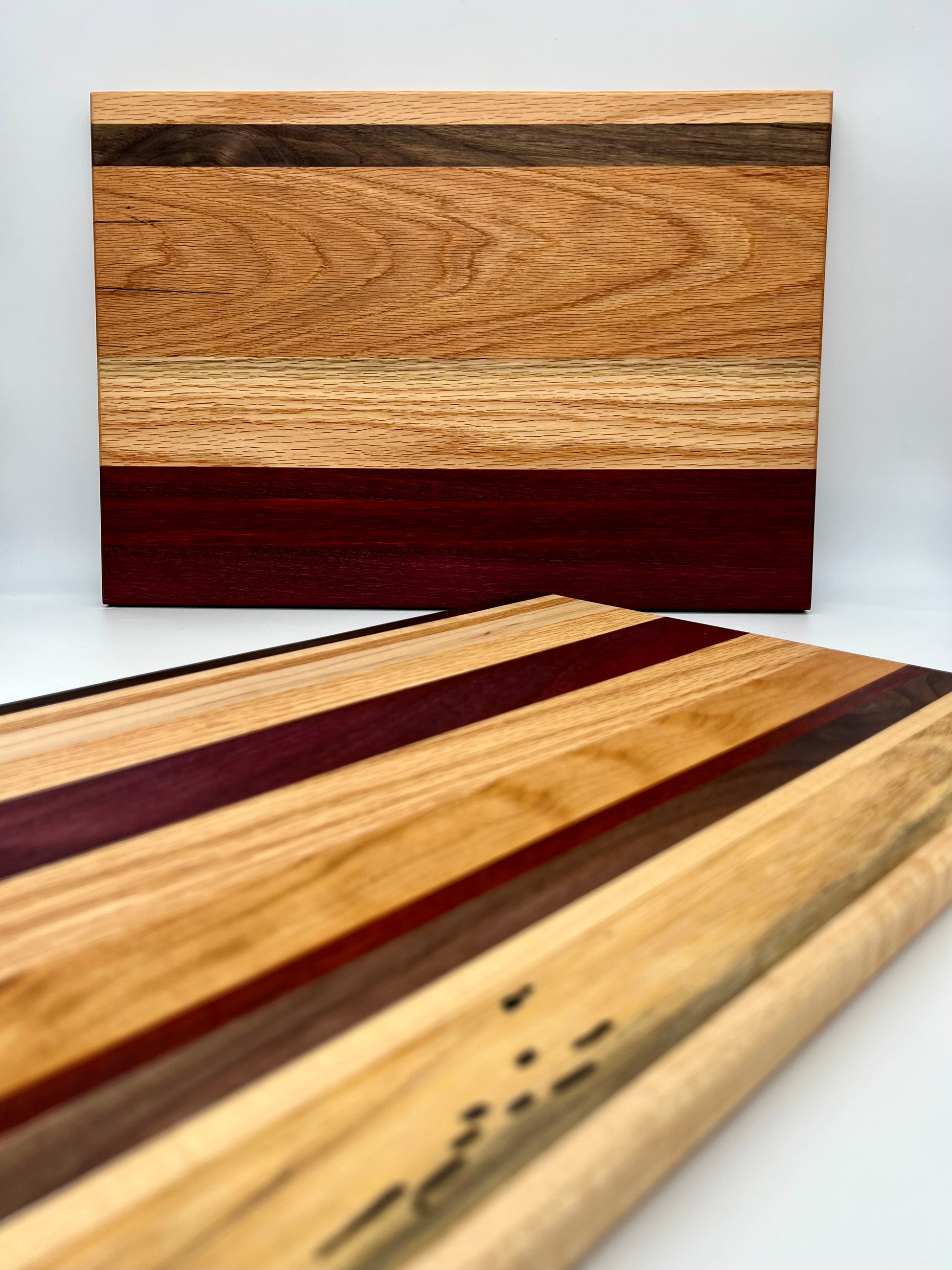 Ash, Oak, Beech Edge Grain wooden board — Bespoke Boards by Andrú