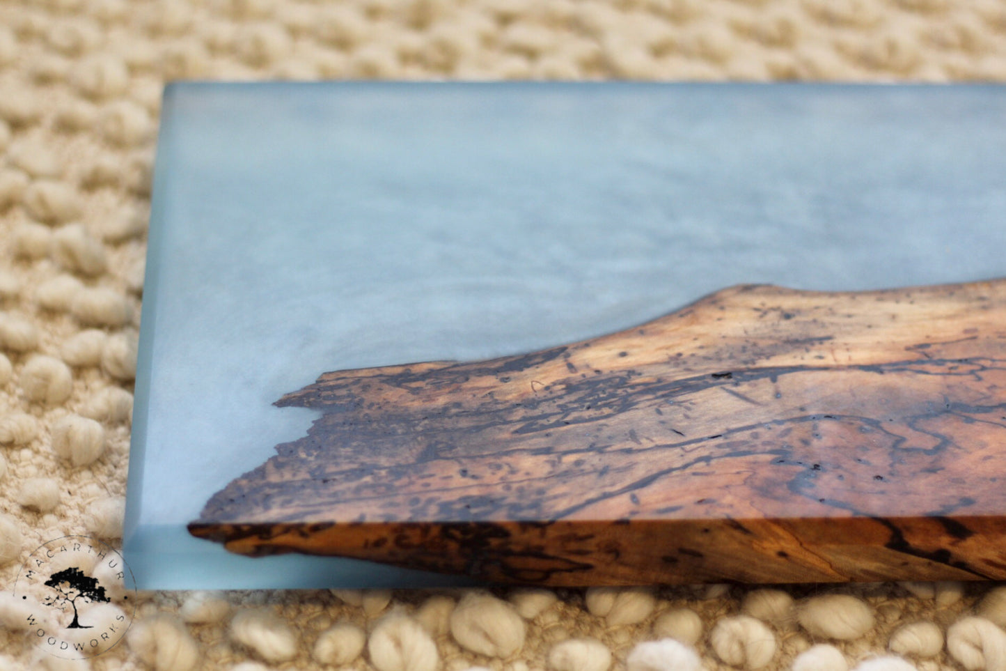 Spalted Hackberry Resin Charcuterie Board (In Stock)